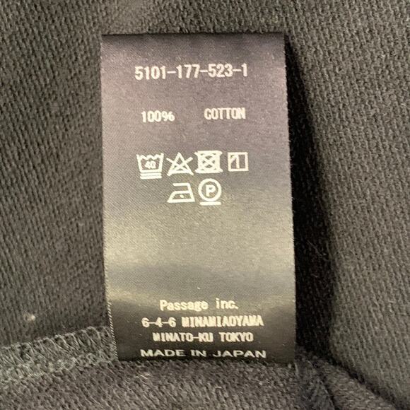 COGTHEBIGSMOKE One Size Black Cotton Oversized Crew Neck Sweatshirt Casual Top - Picture 8 of 8